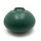 Gorgeous Green Glazed Hand-thrown Porcelain Vase, Signed KD