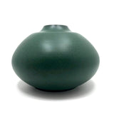 Gorgeous Green Glazed Hand-thrown Porcelain Vase, Signed KD
