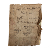 Jacob A. Paul's 1838 Ghent, NY Penmanship Practice Book