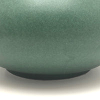 Gorgeous Green Glazed Hand-thrown Porcelain Vase, Signed KD
