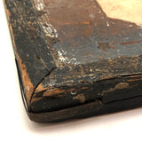 Antique Hand-painted Checkerboard on Tin with Insanely Beautiful Surface