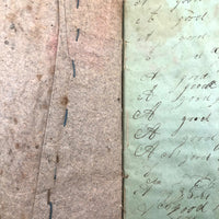 Jacob A. Paul's 1838 Ghent, NY Penmanship Practice Book