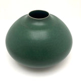 Gorgeous Green Glazed Hand-thrown Porcelain Vase, Signed KD