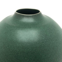 Gorgeous Green Glazed Hand-thrown Porcelain Vase, Signed KD