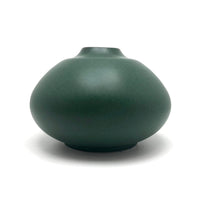 Gorgeous Green Glazed Hand-thrown Porcelain Vase, Signed KD