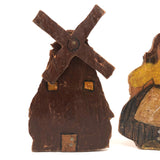 Little Folk Art Dutch Girl and Her Windmill