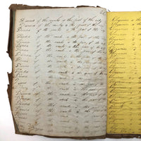Jacob A. Paul's 1838 Ghent, NY Penmanship Practice Book