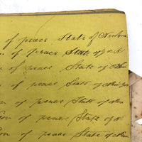 Jacob A. Paul's 1838 Ghent, NY Penmanship Practice Book