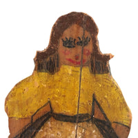 Little Folk Art Dutch Girl and Her Windmill
