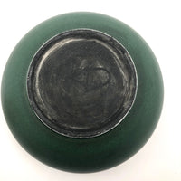 Gorgeous Green Glazed Hand-thrown Porcelain Vase, Signed KD