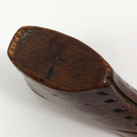 Carved Antique Wooden Boot
