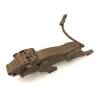 Fantastic Folk Art Lion with Moveable Legs, Long Tail and Bared Teeth!
