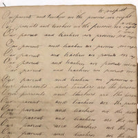Jacob A. Paul's 1838 Ghent, NY Penmanship Practice Book