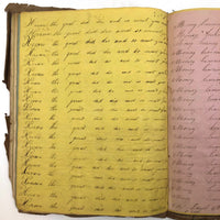 Jacob A. Paul's 1838 Ghent, NY Penmanship Practice Book