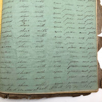 Jacob A. Paul's 1838 Ghent, NY Penmanship Practice Book