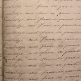 Jacob A. Paul's 1838 Ghent, NY Penmanship Practice Book