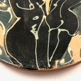 Hand-thrown Platter with Two Nudes
