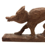 Carved Wolf on the Prowl