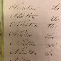 Jacob A. Paul's 1838 Ghent, NY Penmanship Practice Book
