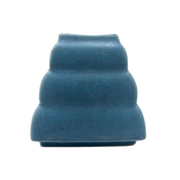 Blue Pyramid Shaped American Art Pottery Bud Vase