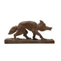 Carved Wolf on the Prowl