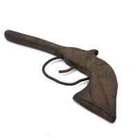 Old Carved Toy Gun with Wire Trigger