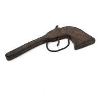 Old Carved Toy Gun with Wire Trigger