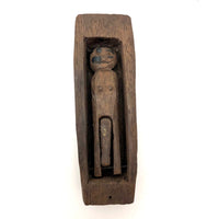 Stand Up Carved Figure with Little Breasts and Large Phallus