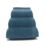 Blue Pyramid Shaped American Art Pottery Bud Vase