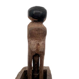 Stand Up Carved Figure with Little Breasts and Large Phallus