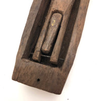 Stand Up Carved Figure with Little Breasts and Large Phallus
