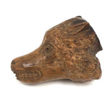 Wonderful Antique Carved Wolf Head Pipe Bowl