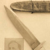 Antique RPPC of The Original Bowie Knife Displayed at the Alamo Association of Texas