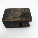 Carved Old Wooden Whimsey with Blow Hole and Spinning Wheel