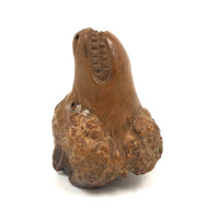 Wonderful Antique Carved Wolf Head Pipe Bowl