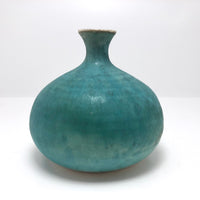 Luminous Aqua Studio Pottery Vase by Eleanor and Foster Beveridge, Nova Scotia