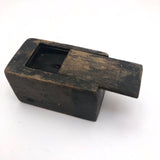 Carved Old Wooden Whimsey with Blow Hole and Spinning Wheel