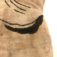 Much Loved Old Hand-embroidered Stuffed Doggie