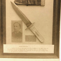 Antique RPPC of The Original Bowie Knife Displayed at the Alamo Association of Texas