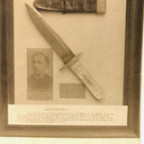 Antique RPPC of The Original Bowie Knife Displayed at the Alamo Association of Texas