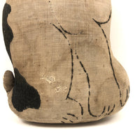 Much Loved Old Hand-embroidered Stuffed Doggie