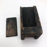 Carved Old Wooden Whimsey with Blow Hole and Spinning Wheel