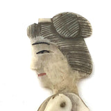 Tiny Antique Japanese Carved Bone Articulated Doll