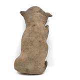 Much Loved Old Hand-embroidered Stuffed Doggie