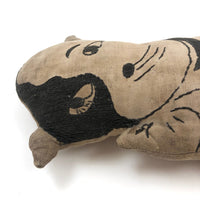 Much Loved Old Hand-embroidered Stuffed Doggie