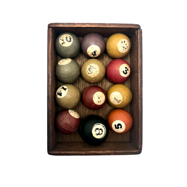 Mini Billiard Balls - Group of Twelve