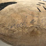 Much Loved Old Hand-embroidered Stuffed Doggie
