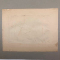 Wonderful 1950 Pencil Signed Mixed Media Print “Bird” by Harold Zussin