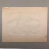 Wonderful 1950 Pencil Signed Mixed Media Print “Bird” by Harold Zussin