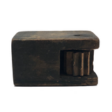 Carved Old Wooden Whimsey with Blow Hole and Spinning Wheel